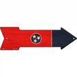 Tennessee State Flag Novelty Metal Arrow Sign 17" x 5" (A)