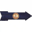 Virginia State Flag Novelty Metal Arrow Sign 17" x 5" (A)