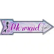 Mermaid Zone Novelty Metal Arrow Sign 17" x 5" (A)