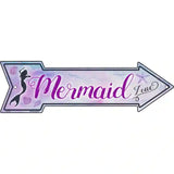 Mermaid Zone Novelty Metal Arrow Sign 17" x 5" (A)