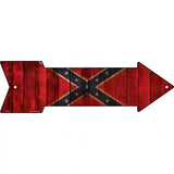 Confederate Flag Novelty Metal Arrow Sign 17" x 5" (A)