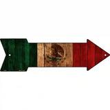 Mexico Flag Novelty Metal Arrow Sign 17" x 5" (A)