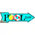 Pool Zone Novelty Metal Arrow Sign 17" x 5" (A)