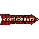 Confederate Bulb Lettering Novelty Metal Arrow Sign 17" x 5" (A)