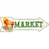 Market Novelty Metal Arrow Sign 17" x 5" (A)