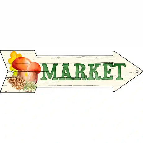 Market Novelty Metal Arrow Sign 17" x 5" (A)