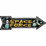 US Space Force Novelty Metal Arrow Sign 17" x 5" (A)