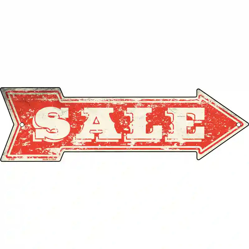 For Sale to the Right Novelty Metal Arrow Sign 17" x 5" (A)