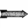 Moving Sale Right Novelty Metal Arrow Sign 17" x 5" (A)