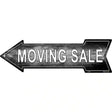 Moving Sale Left Novelty Metal Arrow Sign 17" x 5" (A)