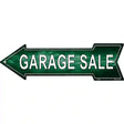 Garage Sale Left Novelty Metal Arrow Sign 17" x 5" (A)