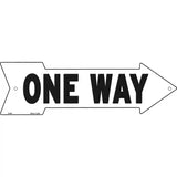 One Way Right Novelty Metal Arrow Sign 17" x 5" (A)