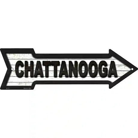 Chattanooga Novelty Metal Arrow Sign 17" x 5" (A)