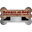 Beware of Dog Eats Everything Novelty Bone Magnet B-011