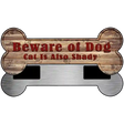 Beware of Dog and Cat Novelty Bone Magnet B-012