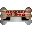 Beware of Dog Novelty Bone Magnet B-013