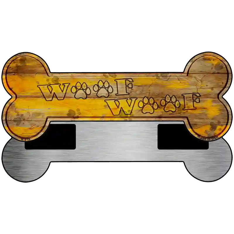 Woof Woof Novelty Bone Magnet B-015