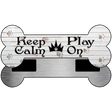 Keep Calm Play On Novelty Bone Magnet B-042