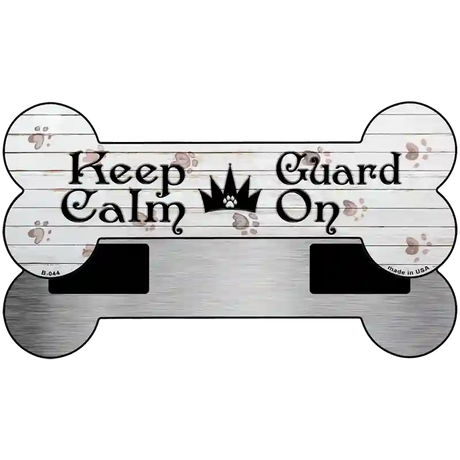 Keep Calm Guard On Novelty Bone Magnet B-044