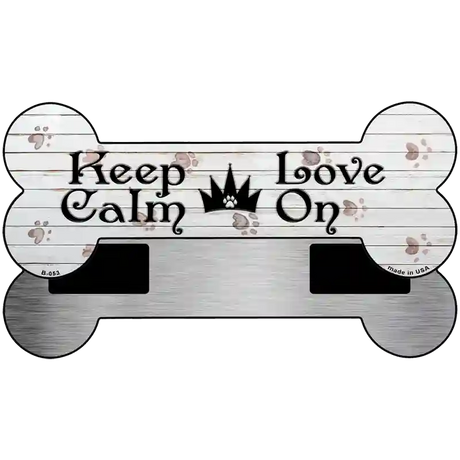 Love On Novelty Metal Bone Magnet