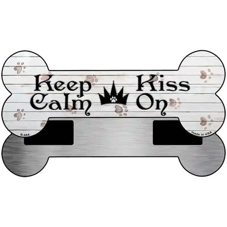 Kiss On Novelty Metal Bone Magnet