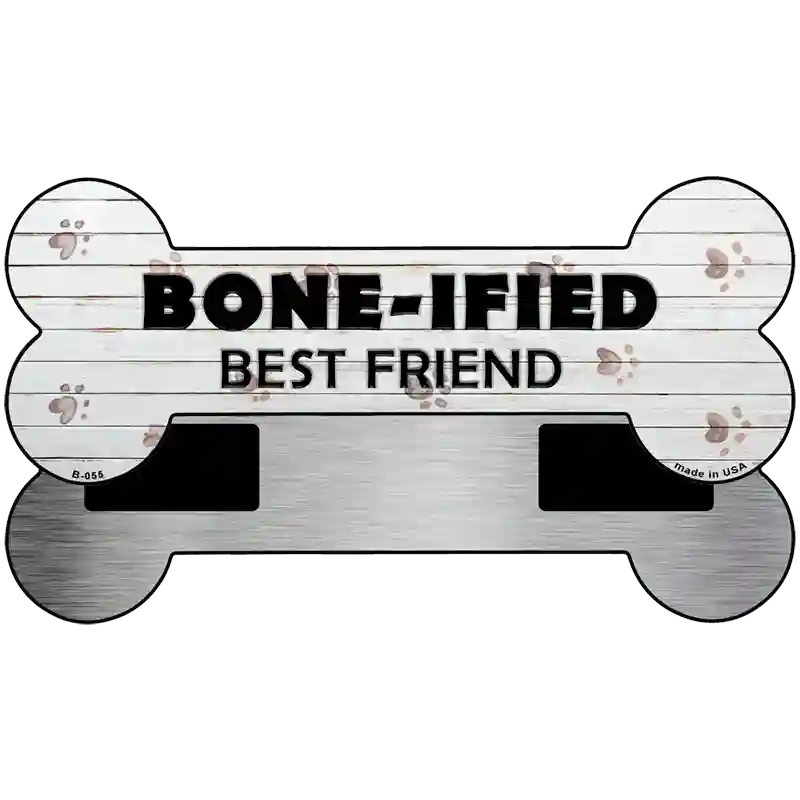 Boneified Best Friend Novelty Metal Bone Magnet