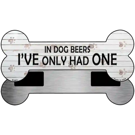 Dog Beers Had One Novelty Metal Bone Magnet