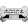 Bunch of Dogs Novelty Metal Bone Magnet