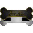 Cat On Premises Novelty Metal Bone Magnet