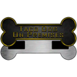 Taco Dog On Premises Novelty Metal Bone Magnet