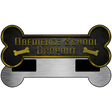 Obedience School Drop Out Novelty Metal Bone Magnet