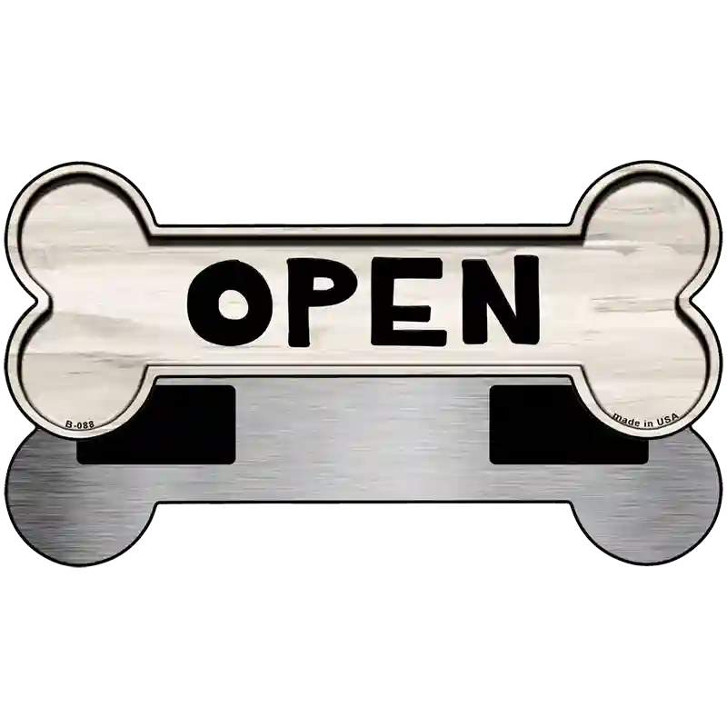 Open Novelty Metal Bone Magnet