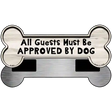 Approved By Dog Novelty Metal Bone Magnet