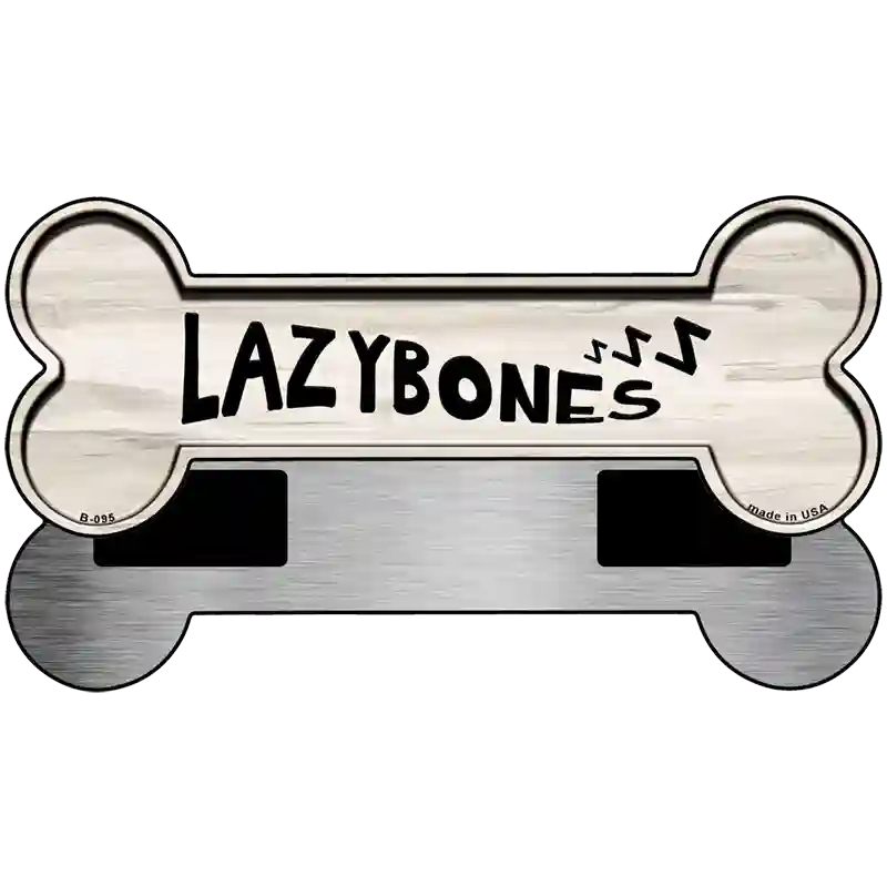 Lazy Bones Novelty Metal Bone Magnet