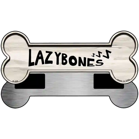 Lazy Bones Novelty Metal Bone Magnet