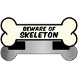 Beware of Skeleton Novelty Metal Bone Magnet