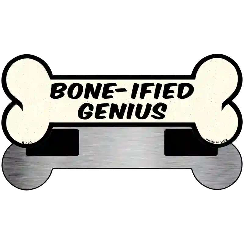 Boneified Genius Novelty Metal Bone Magnet