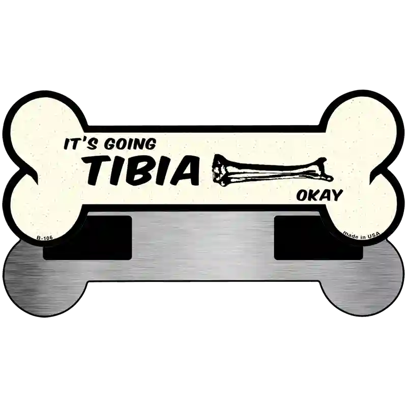 Tibia Novelty Metal Bone Magnet