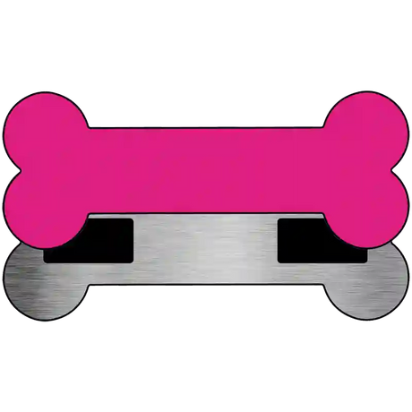 Pink Novelty Metal Bone Magnet