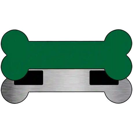 Green Novelty Metal Bone Magnet