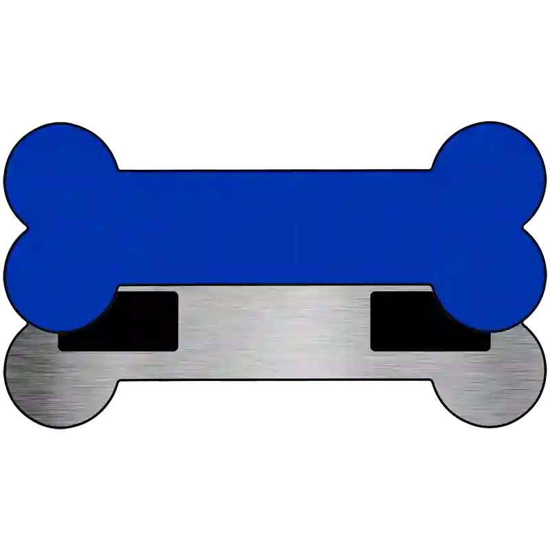 Blue Novelty Metal Bone Magnet