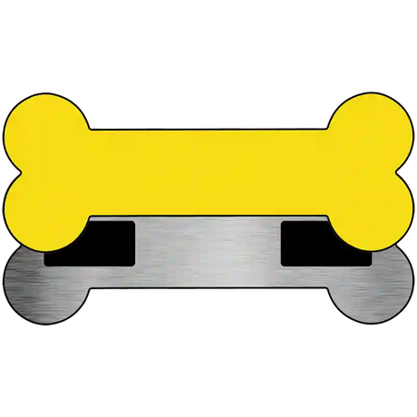 Yellow Novelty Metal Bone Magnet