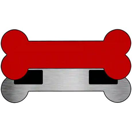 Red Novelty Metal Bone Magnet