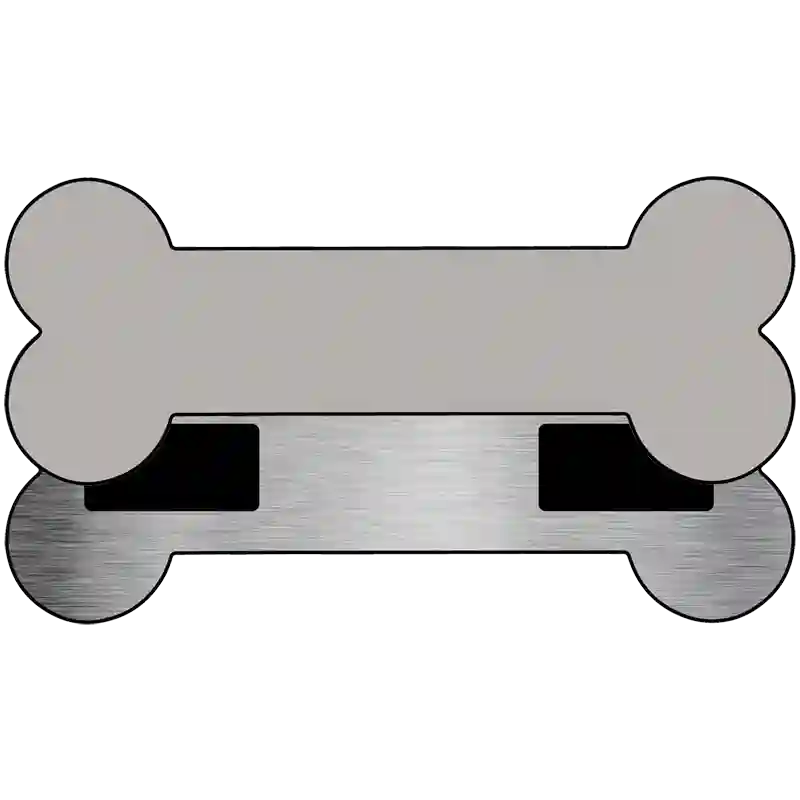 Grey Novelty Metal Bone Magnet