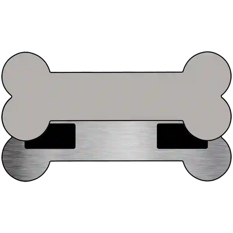 Grey Novelty Metal Bone Magnet