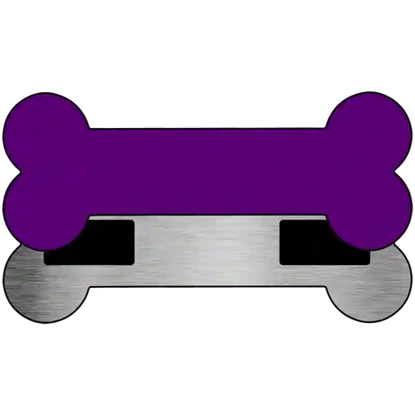 Purple Novelty Metal Bone Magnet