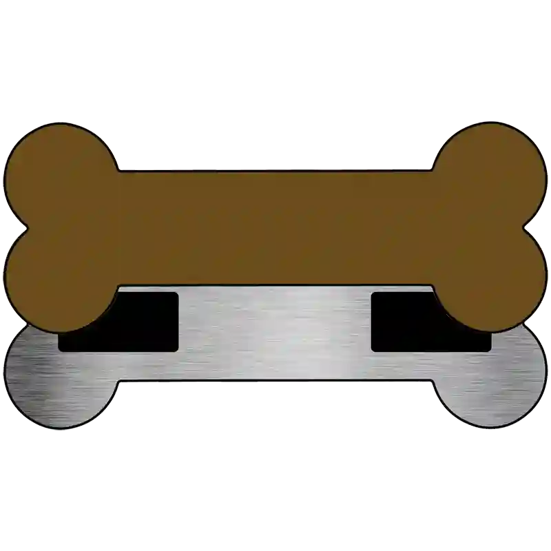 Brown Novelty Metal Bone Magnet