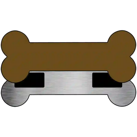 Brown Novelty Metal Bone Magnet