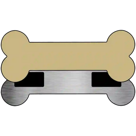 Gold Novelty Metal Bone Magnet