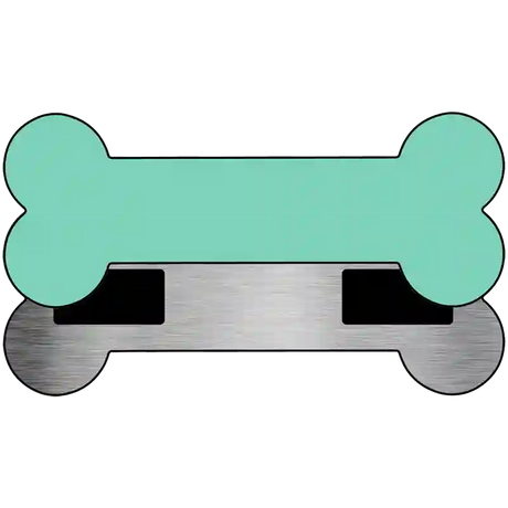 Teal Novelty Metal Bone Magnet